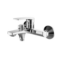 Смеситель для ванны, короткий излив, латунь VALFEX Gemini Сhrome (8)